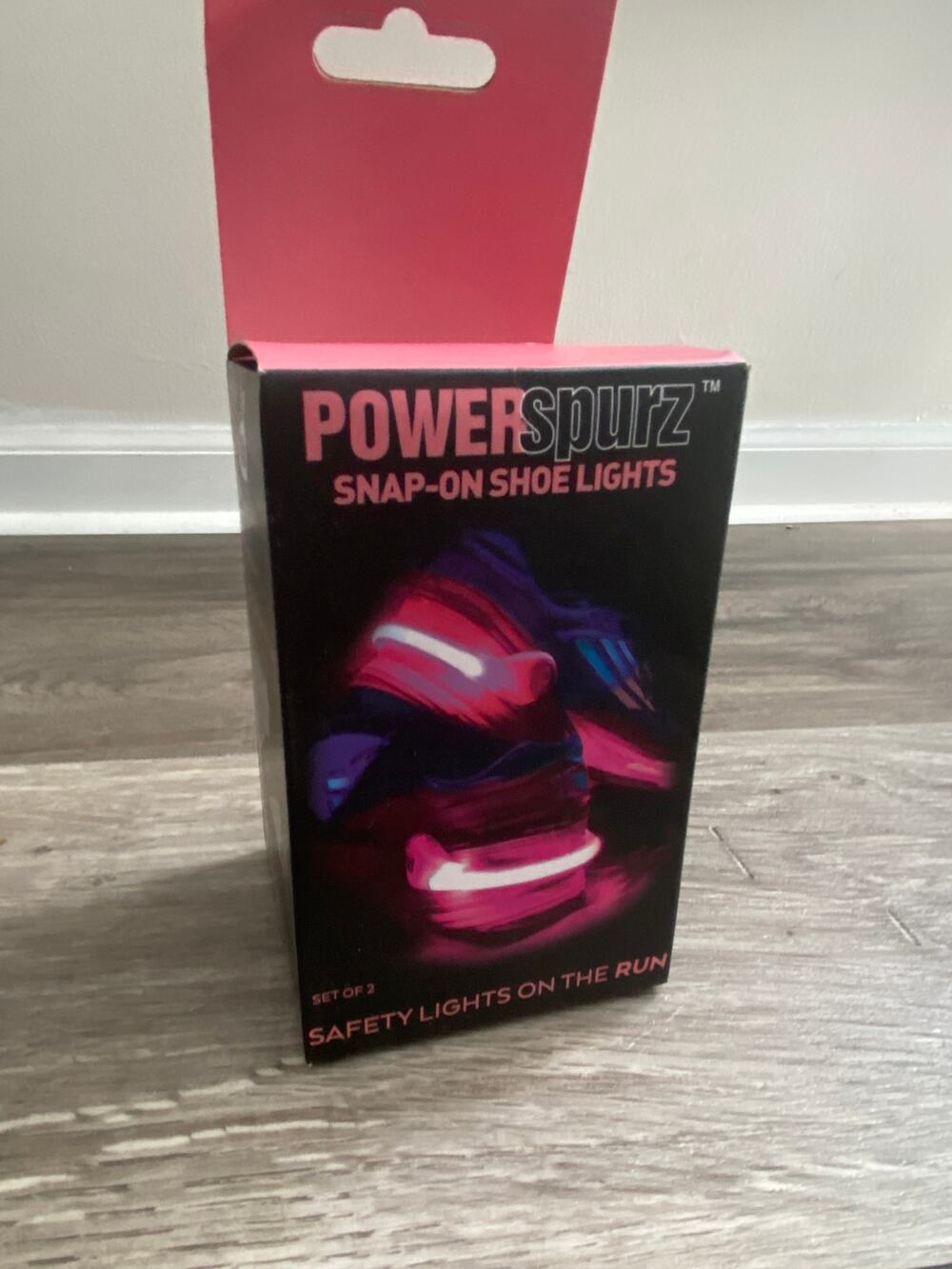 4ID Power Spurz LED Light-Up Shoe Heels 7 3/4"H x 3"W x 3"D Pink Pk Of 2 Lights